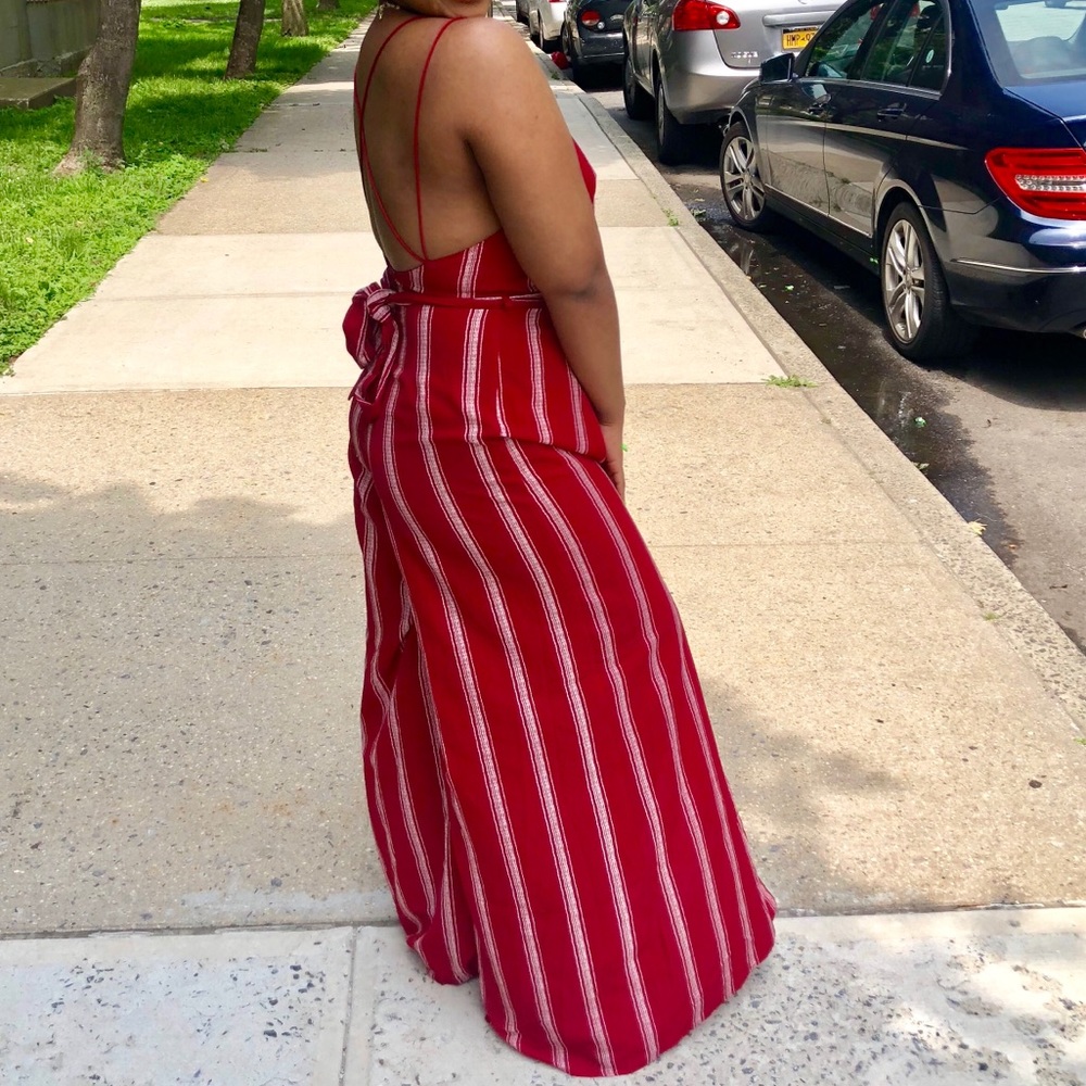 Red And White Pin Stripe Jumper - image 2